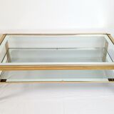 Mara coffee table double trays Italy