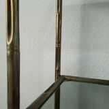 Shelves brass and glass 60 years