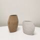 Pair of organic ceramic vases