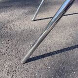 Souvignet 1970 stainless steel folding chair