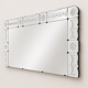 Large antique Art Deco Venetian mirror 203x100