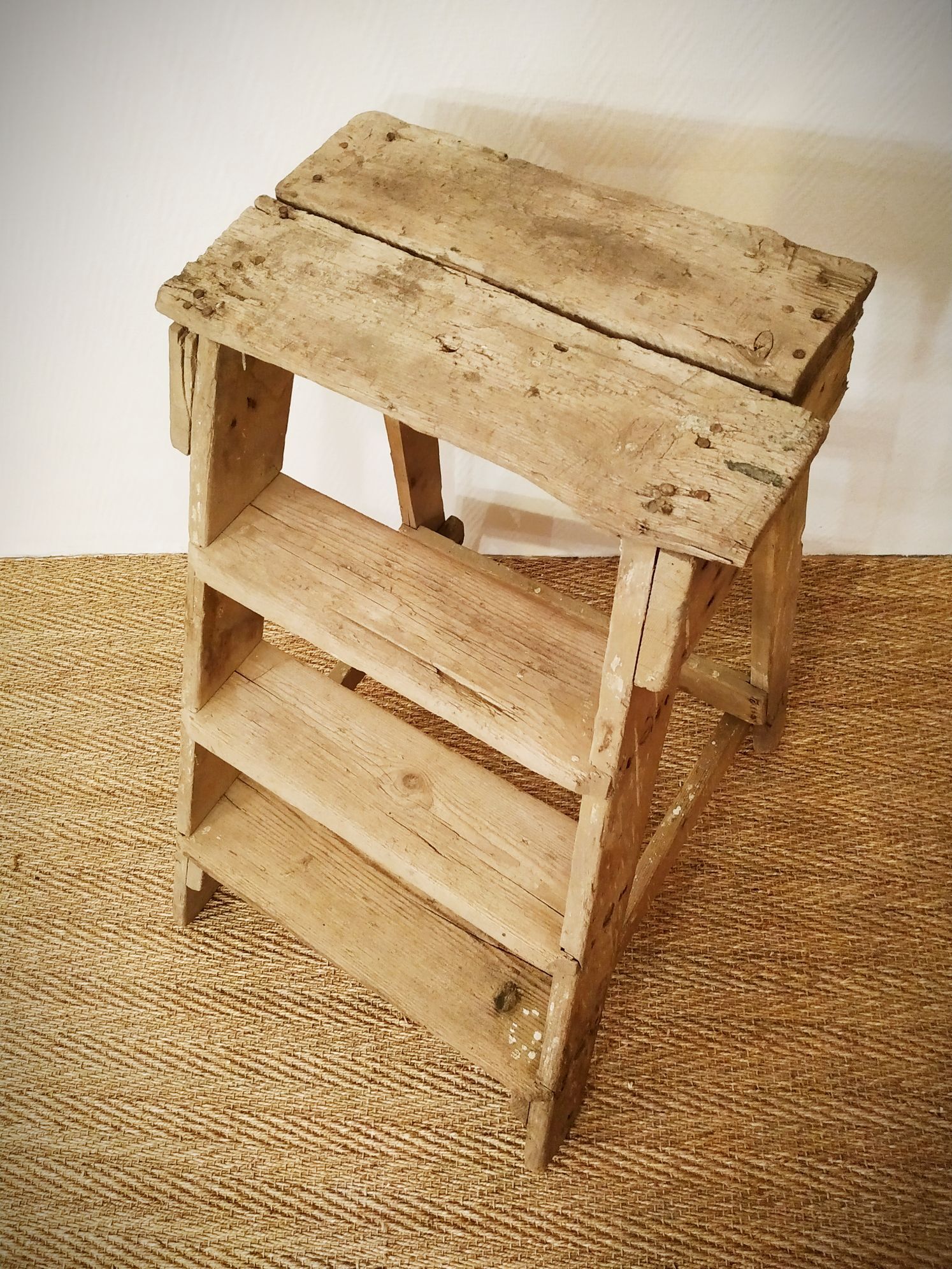 Old wooden stepladder