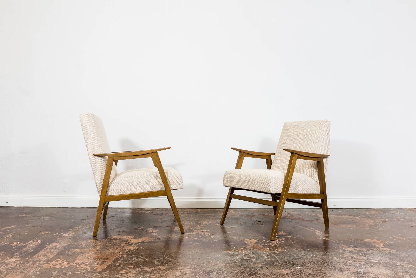 Pair of restored mid-century modern armchairs 1960's