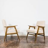 Paire de fauteuils modernes restaurés du milieu du siècle des années 1960