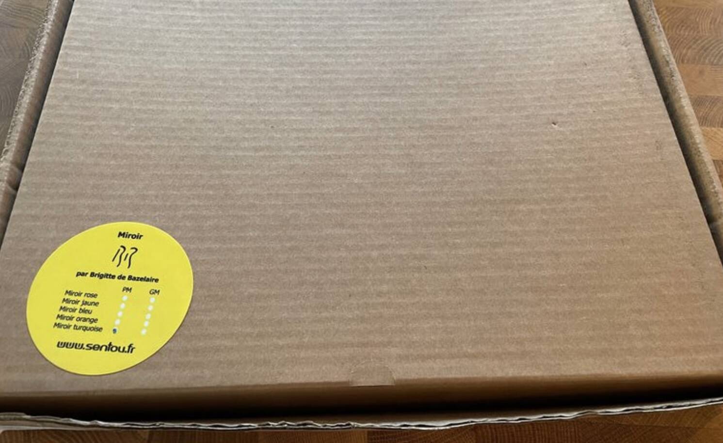 Set of 2 ceramic mirrors Brigitte de Bazelaire Sentou edition