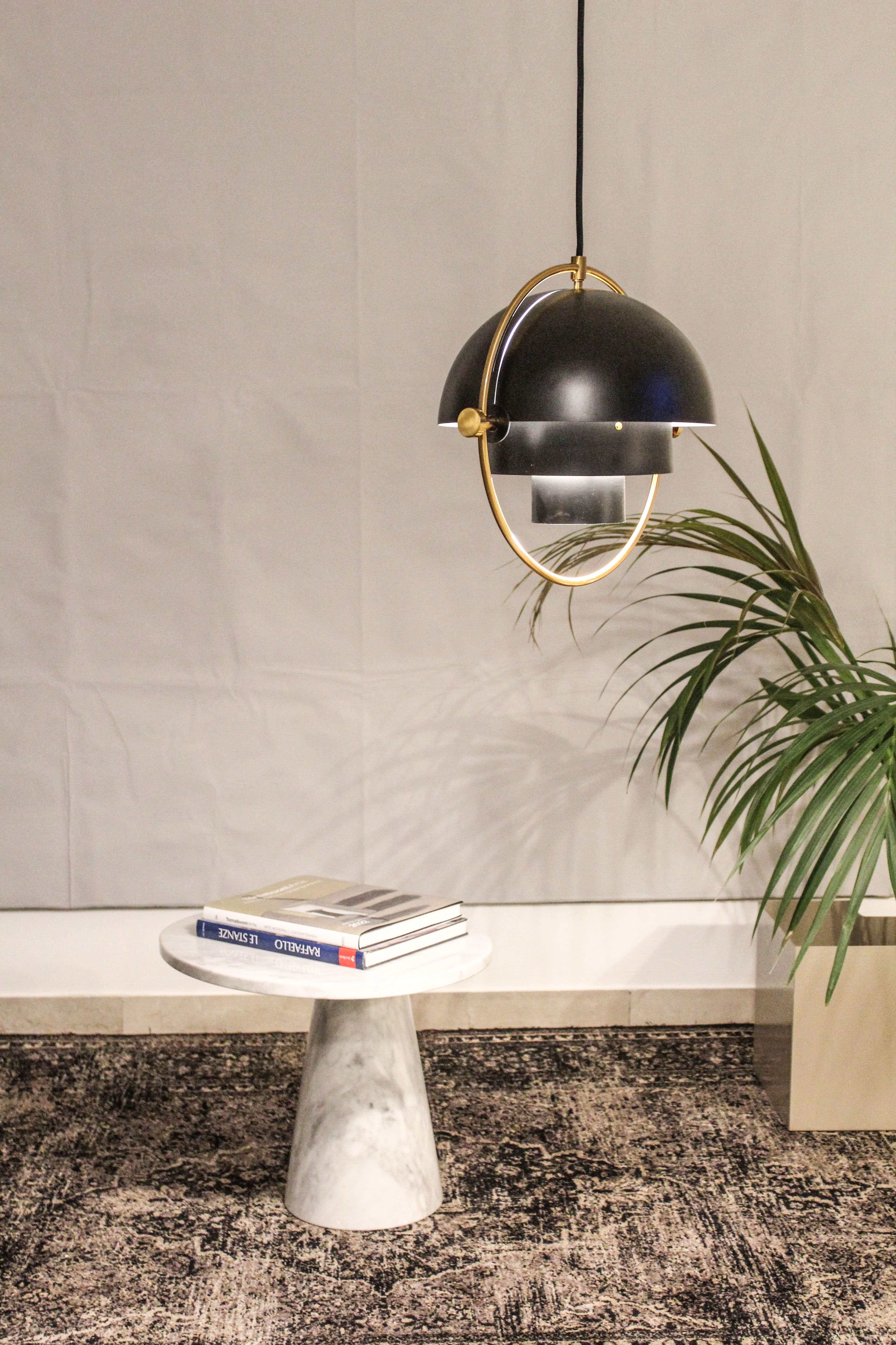 Pair of coffee tables in carrara white carrara marble