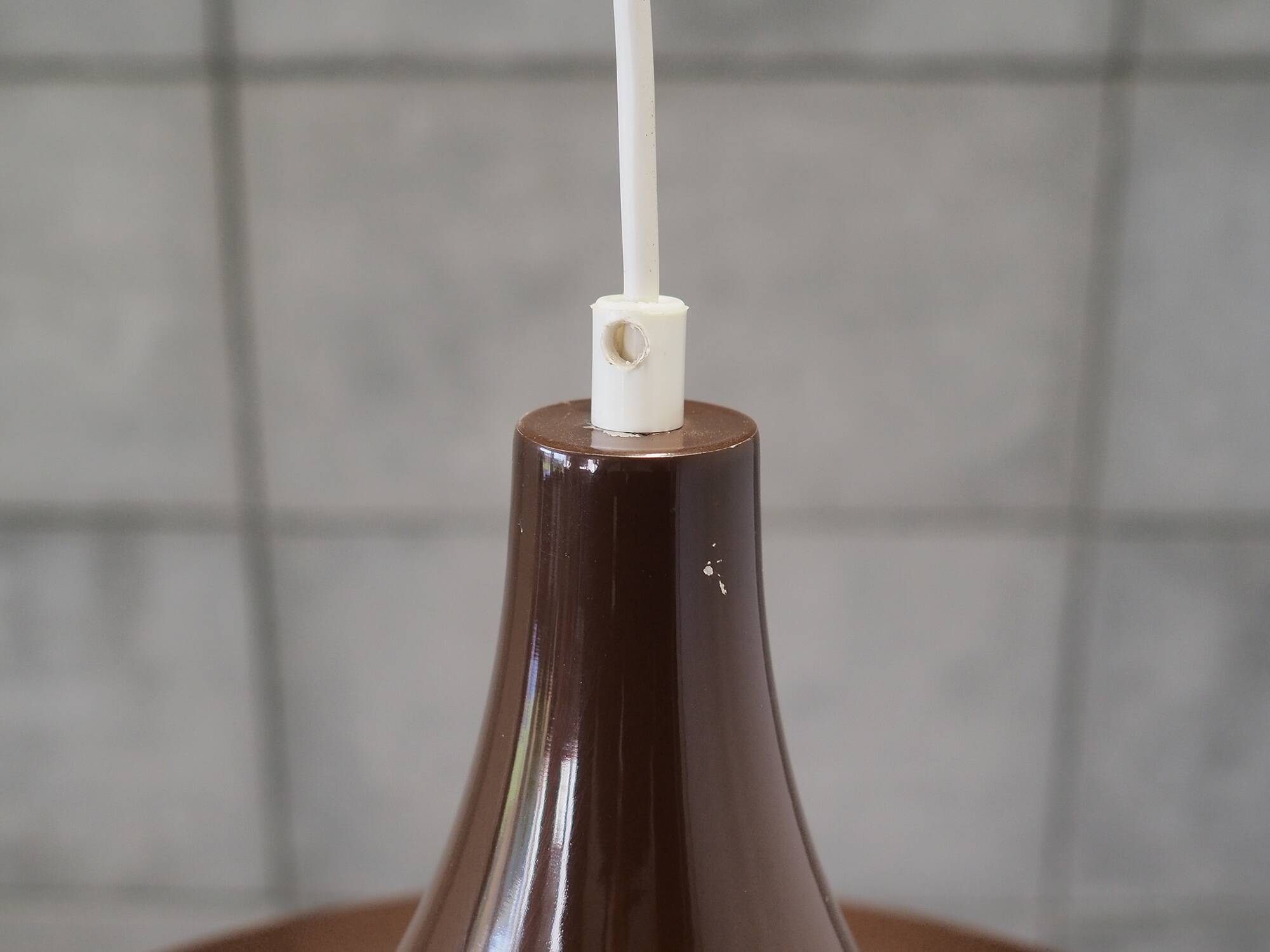 Brown pendant lamp, Danish design, 1960s, production: Denmark