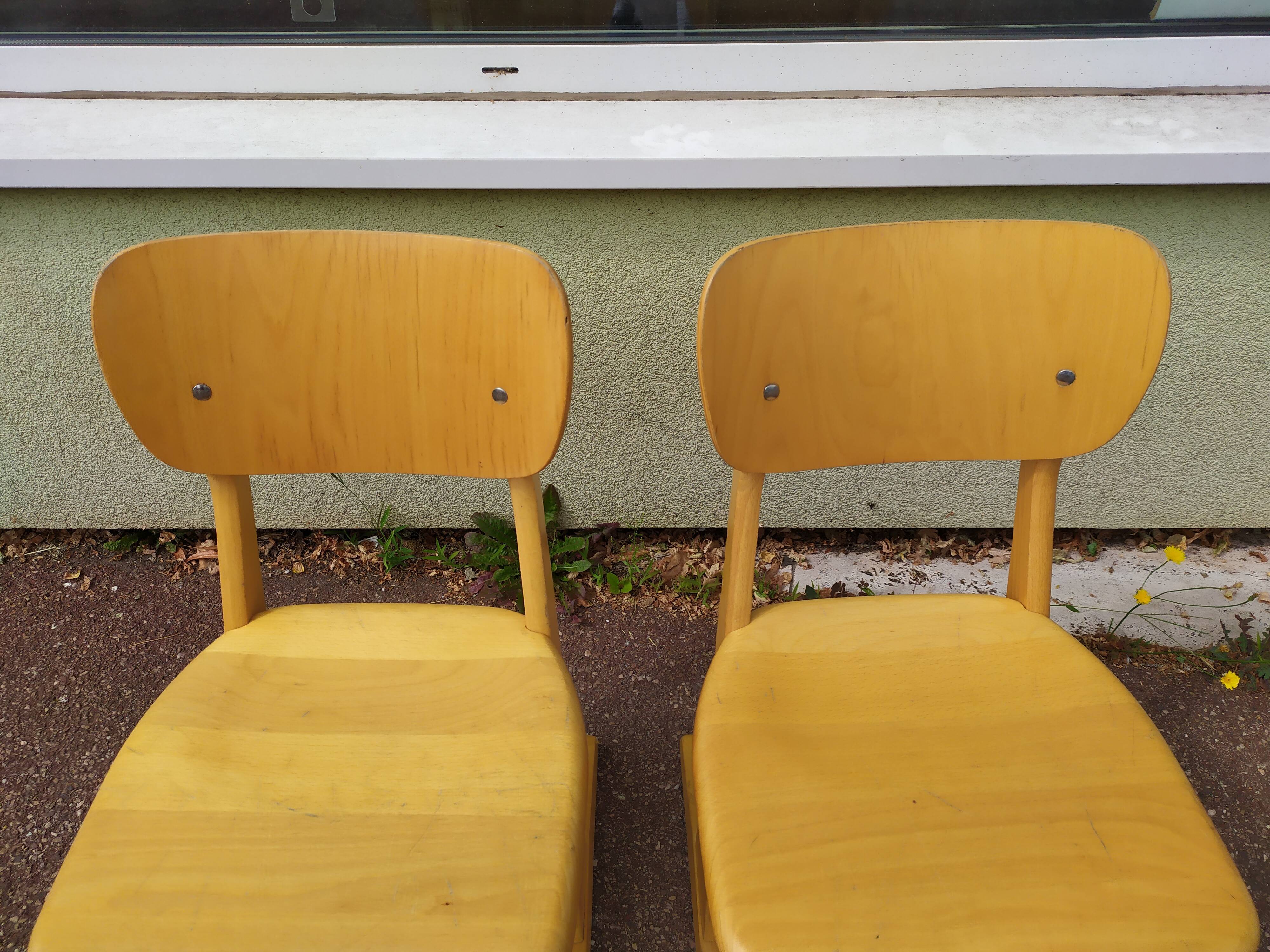Lot of 2 Casala children's chairs - vintage