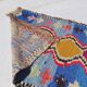Moroccan blue Berber hallway rug hand-woven 250 x 80 cm
