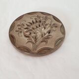 Ceramic trivet with floral motif by Fonck et Matéo (Vallauris)