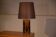Lampe en céramique décor bambou 1960
