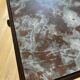 Table de chevet ancienne avec marbre, meuble d'appoint