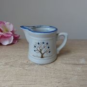 Vintage coffee service from Taiwan, 6 pieces, 1 coffee pot, 4 cups, 1 milk jug, tree of life pattern.