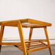 Glass and wood side table