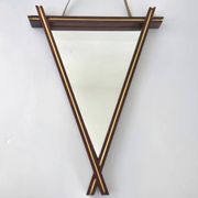 Vintage rosewood mirror 1960