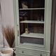 Glass display cabinet with drawer