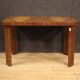 Table basse italienne en bois de noyer dans le style art déco