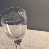 Baccarat 10 small antique glasses for white wine/port