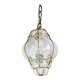 Venini Amazing Venetian Lantern in Murano Reticello Glass, 1950s