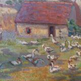 Table "farmyard" by Bourgain circa 1900