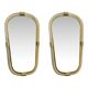 Italian Murano Glass Mirror Pair with Gold Leaf and Torciglione Design
