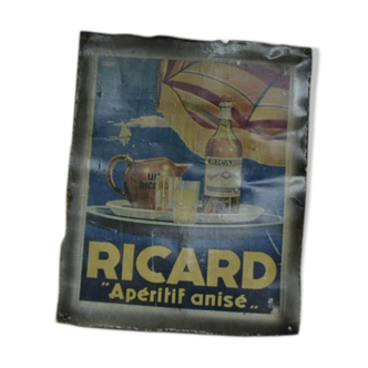 Plaque sérigraphiée Ricard