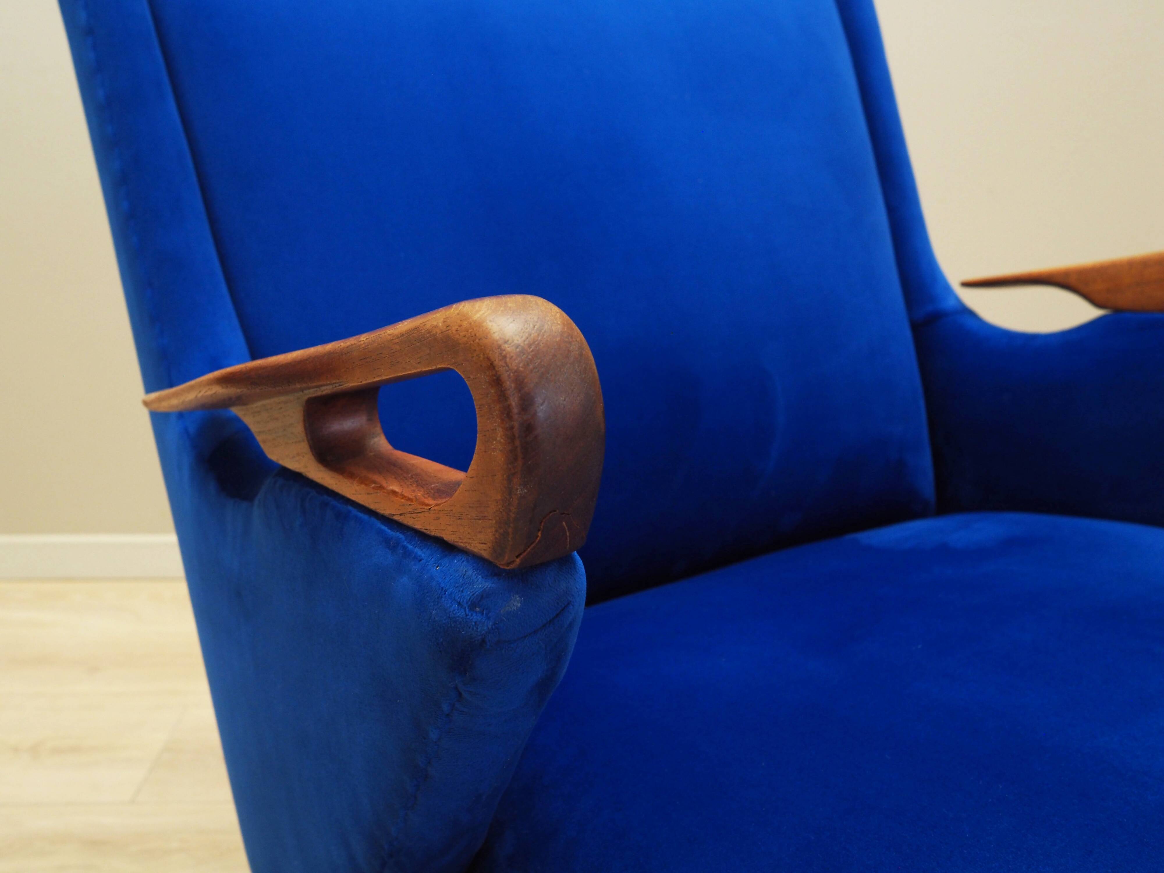 Blue living room set, Danish design, 1960s, designer: Chresten Findahl Brod