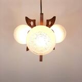 1970s vintage geometric pendant light