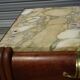Art Deco sideboard in walnut with a marble top