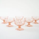 Set of dessert bowls, Italian design, 1970s, production: Italy