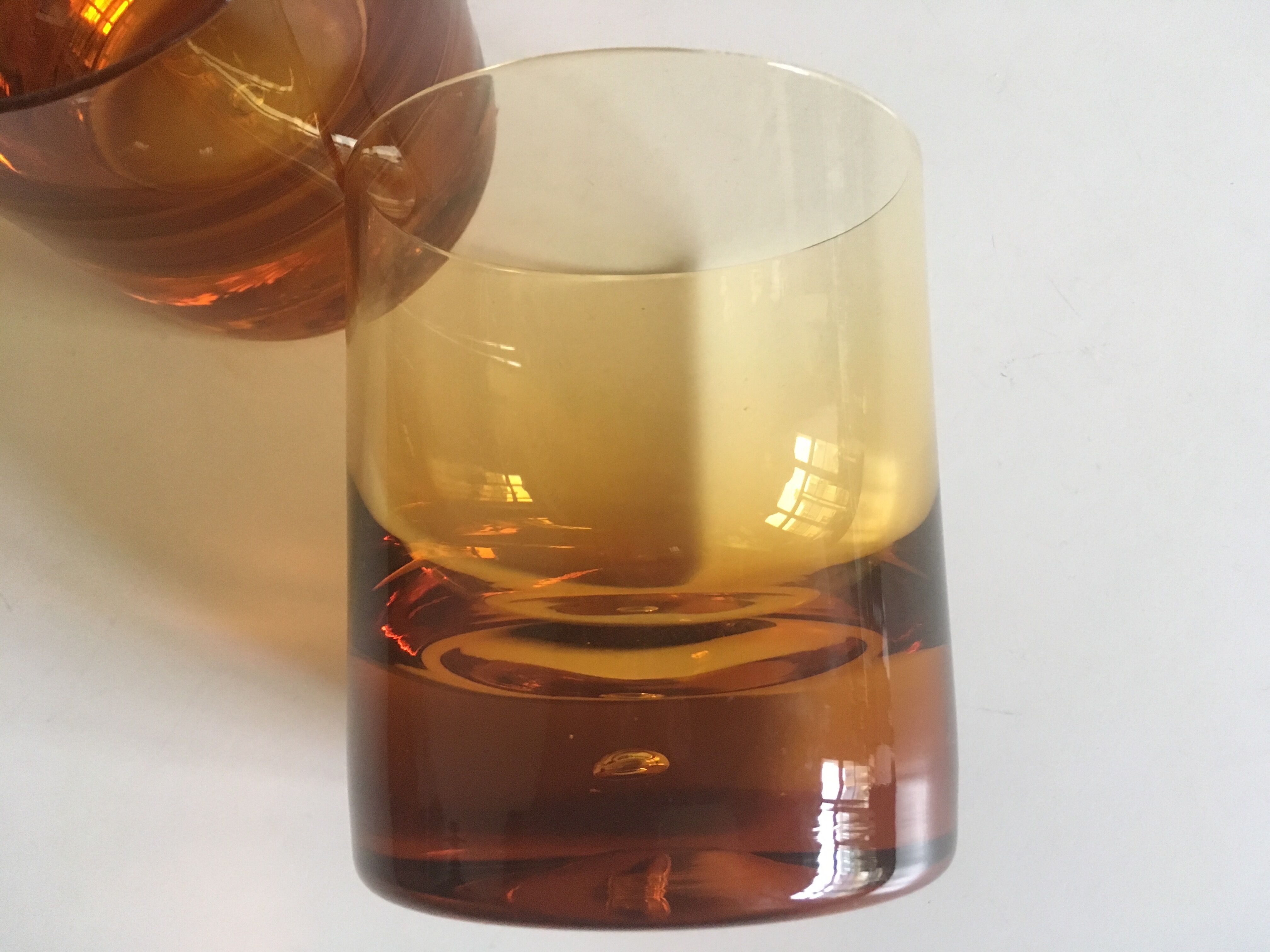 Set of 5 XXL glasses cups 1960