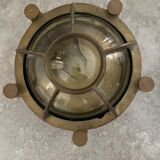 Pair of brass wall sconces