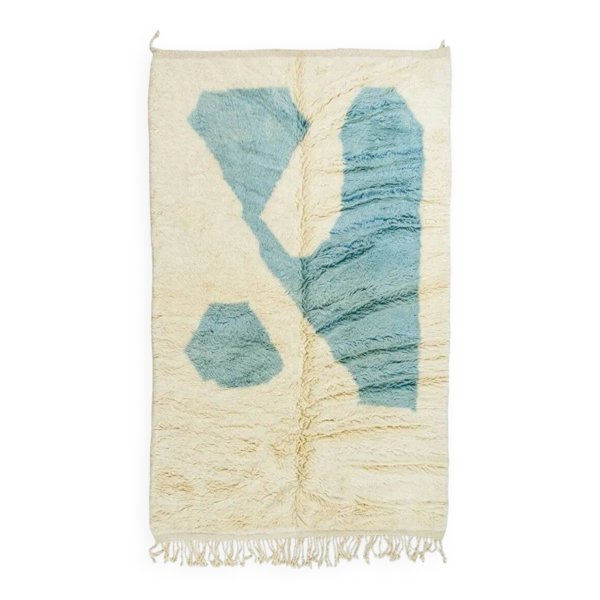 Tapis blanc et blue 270cmx160cm