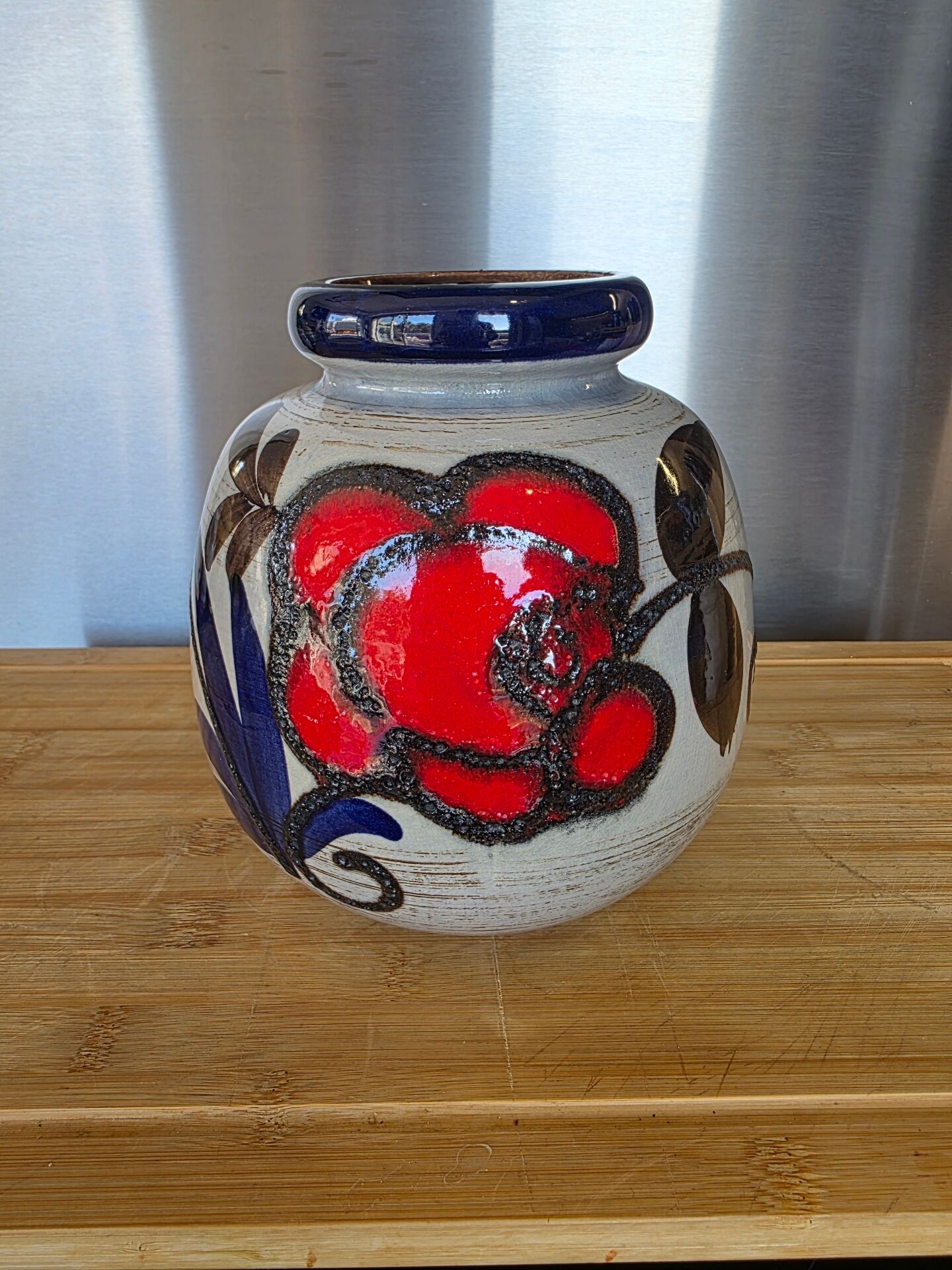 Vase vintage West Germany Sheurich "Fat Lava" - Céramique allemande -
