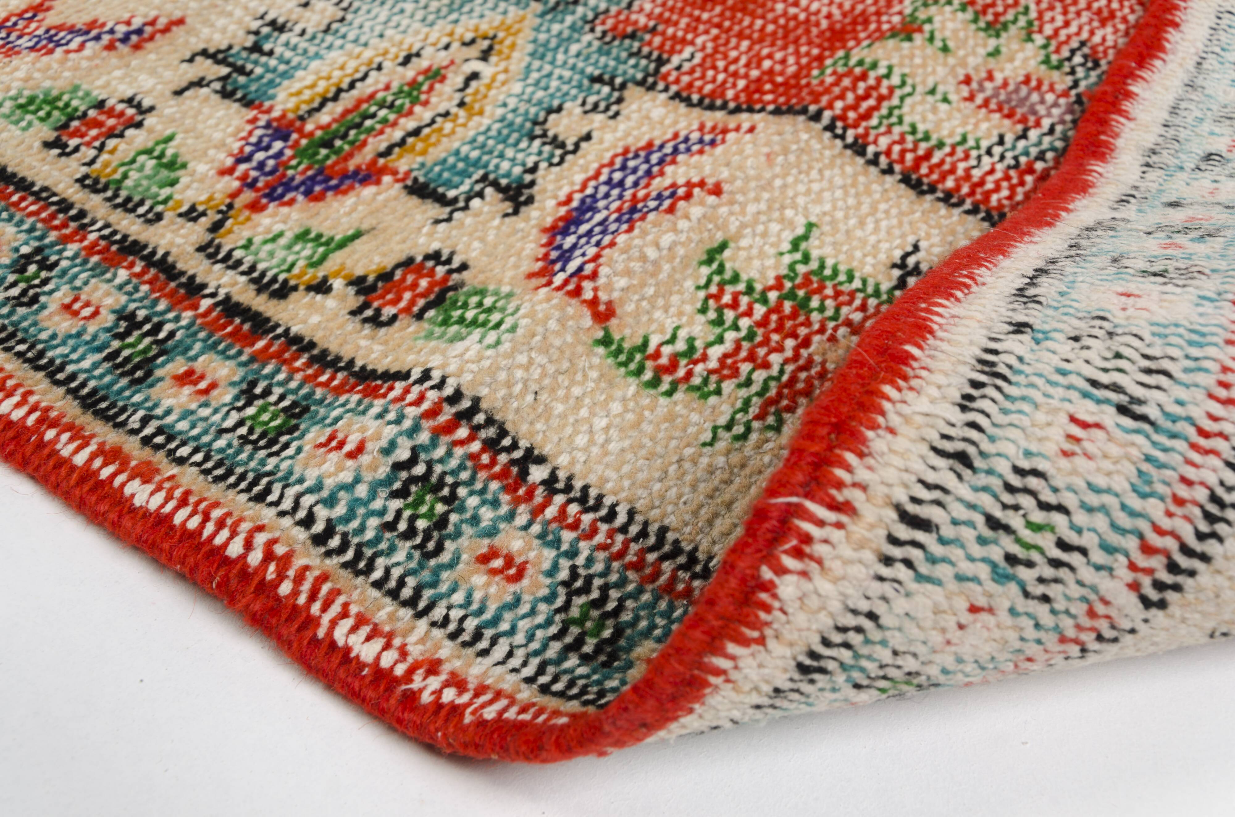 Oushak Turkish Anatolian Vintage Rug sku 2008