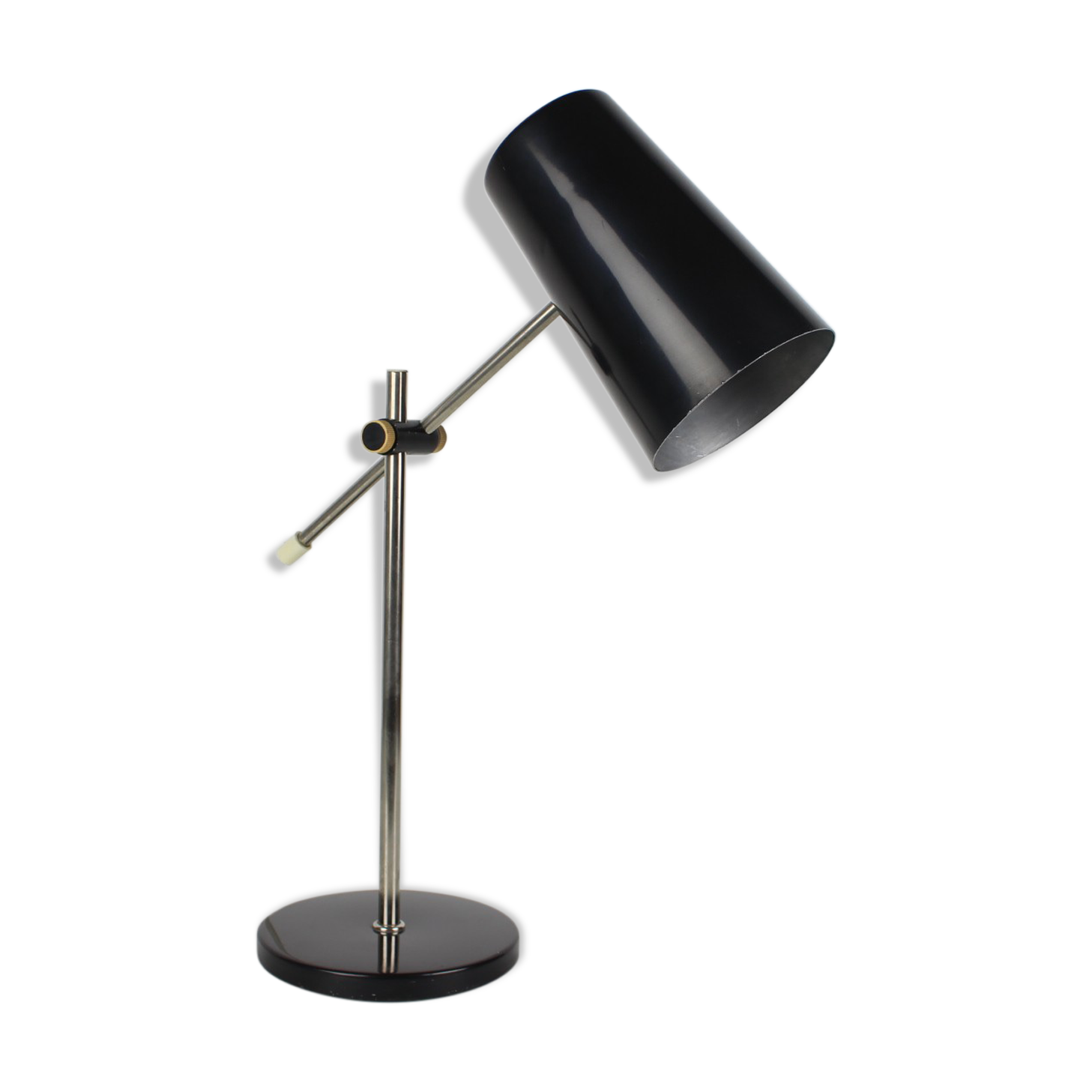 Mid-century black table lamp, 1970's.