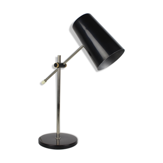 Mid-century black table lamp, 1970's.