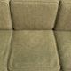 green fabric and wood 3 seat sofa 1960s