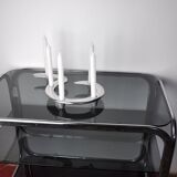 Zigzag candle holder by Matthew Hilton, aluminium, England, 1980