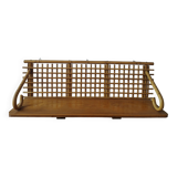Rattan wall shelf