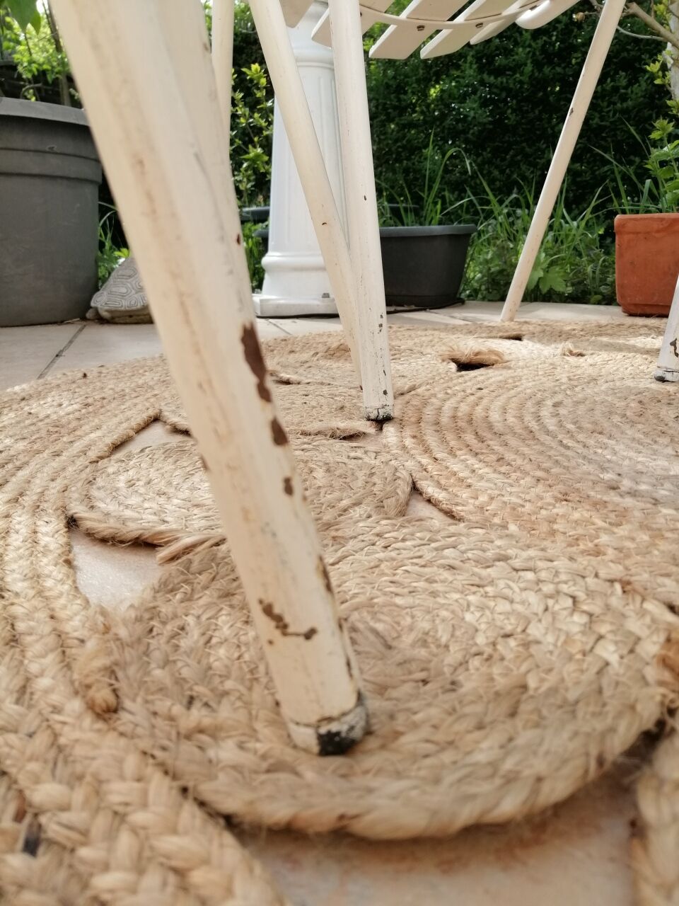 Vintage garden armchairs