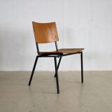 Set of 10 industrial chairs