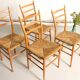 4 vintage Italian chairs, Otto Gerdau, Scandinavian style