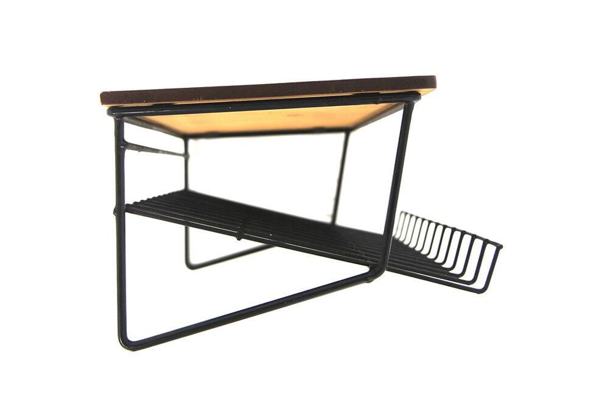 Étagère murale scandinave en teck, Suède 1960