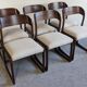 Series of 6 Baumann sled chairs from the 60s/70s