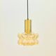 Mid-Century Modern Bubble Glass & Brass Ceiling Light by H. Tynell, 1960s