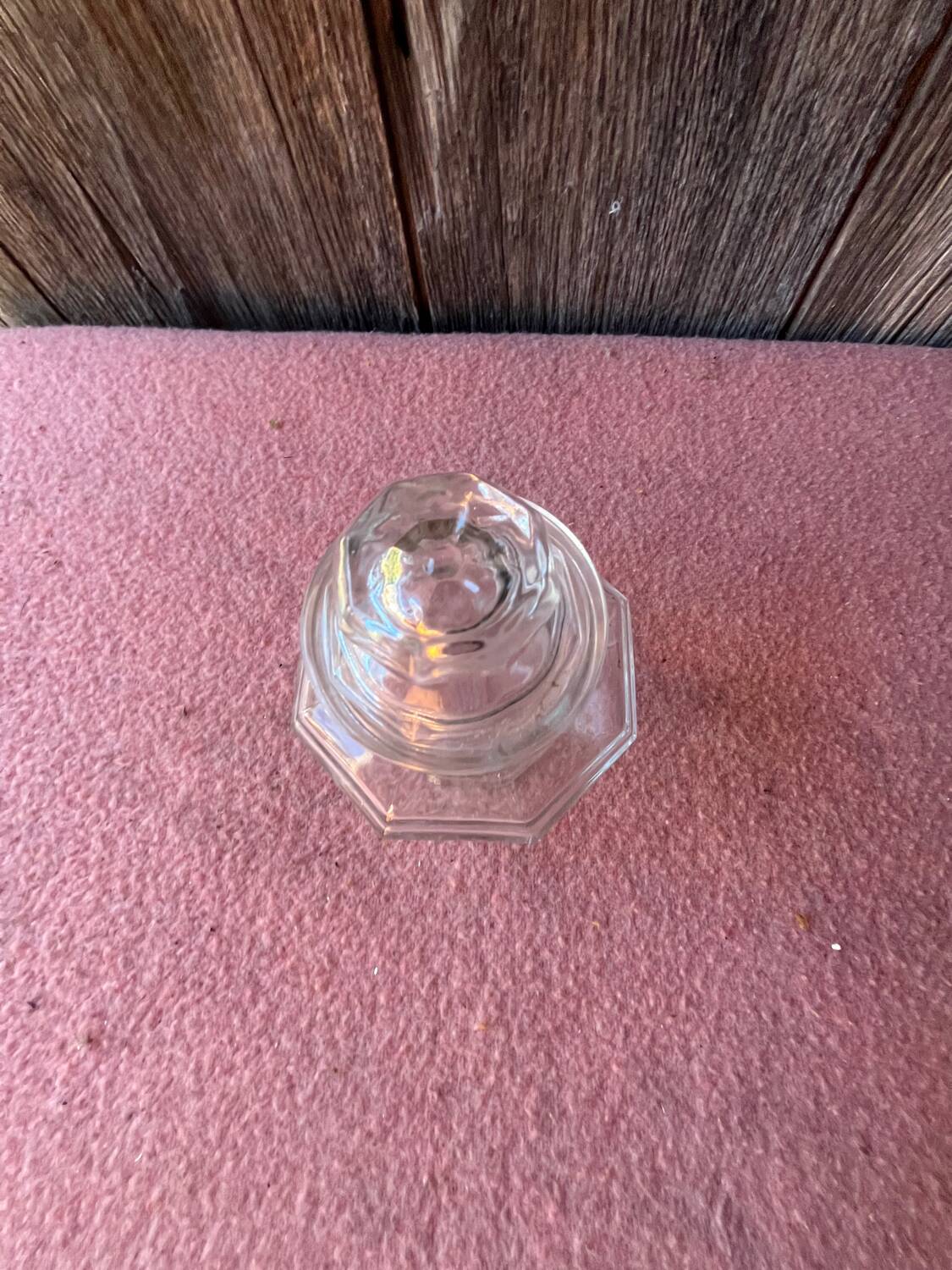 Antique glass jar