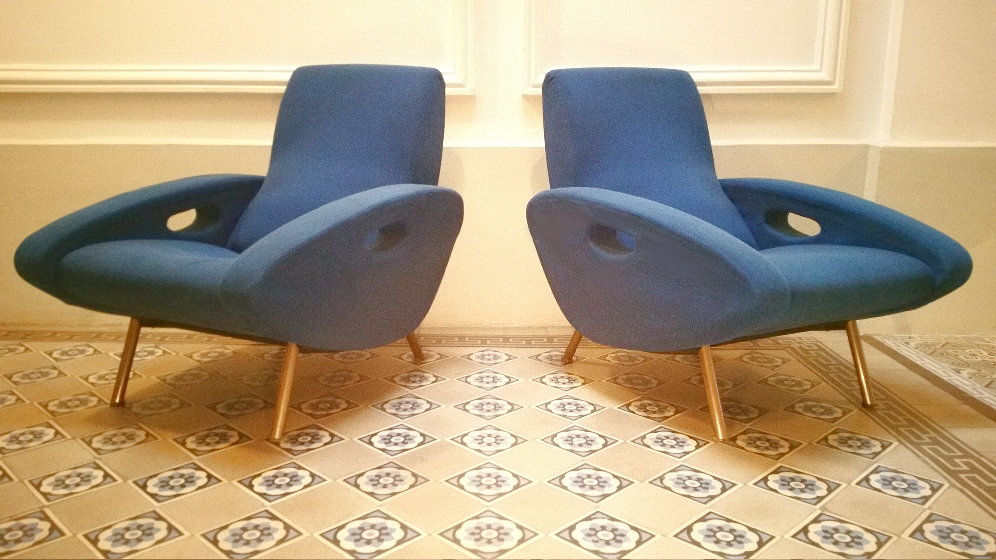 1/2 rare club chairs lounge chair François Letourneur for Maurice Mourra 1955