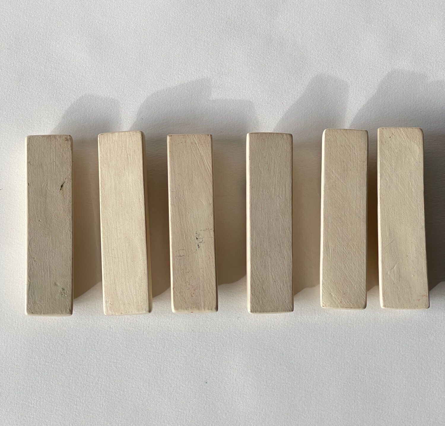 6 ceramic knive holders fruit decoration
