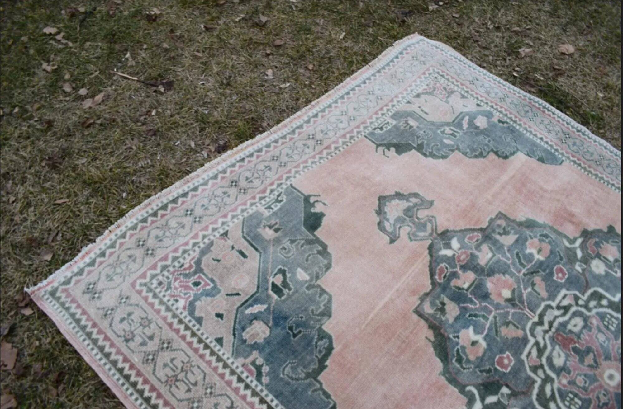 Vintage Turkish hallway rug 165x336 cm